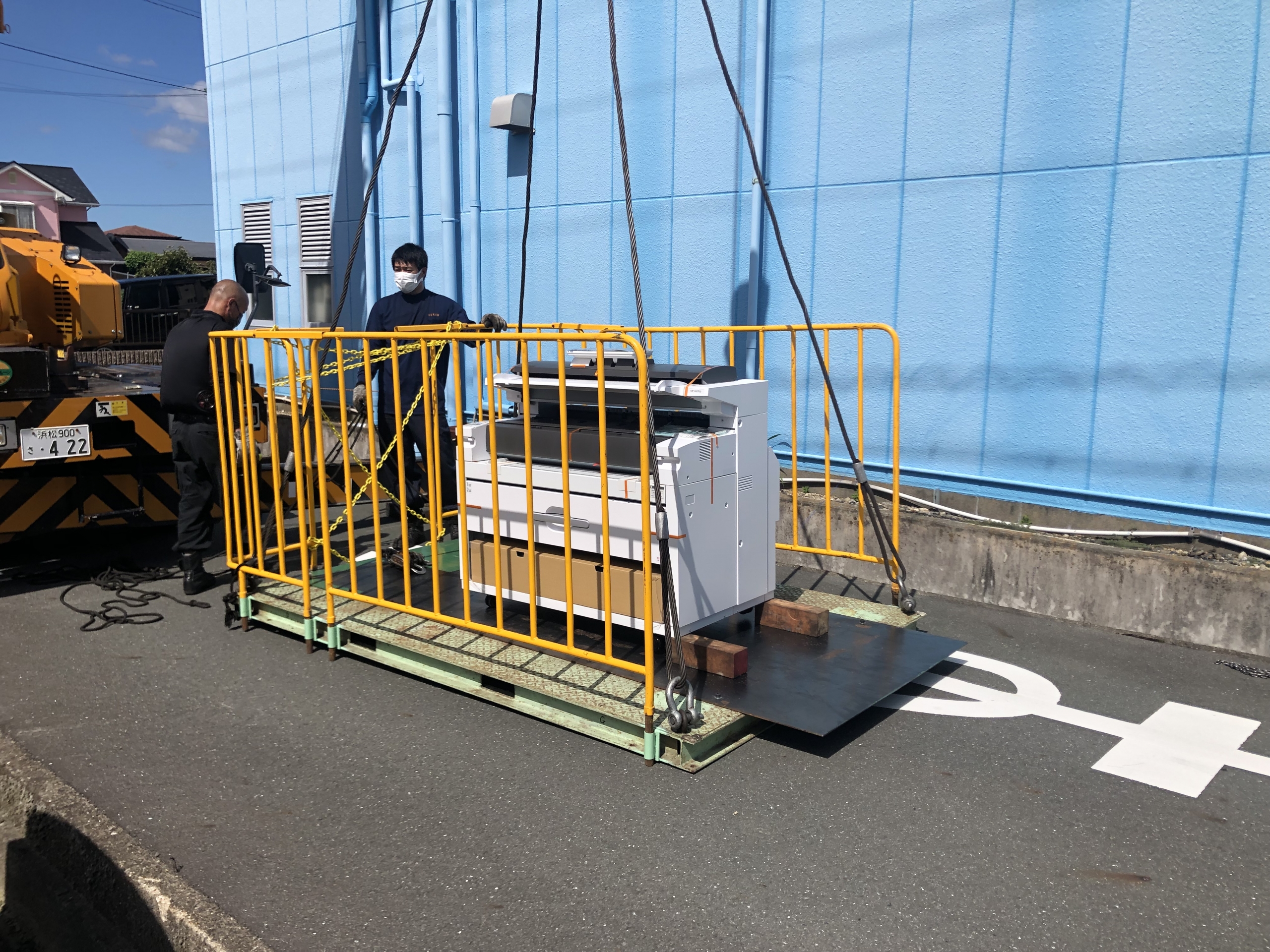 広幅複合機３F搬入の依頼・・はてどうしよう・・