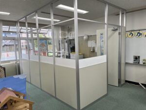 パーテーションパネル変更後