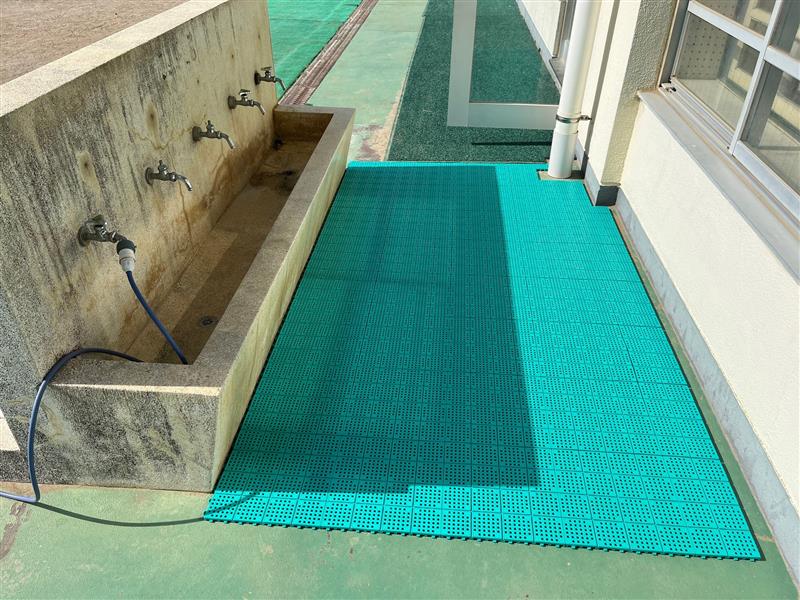 ジョイントすのこの施工（施工後）