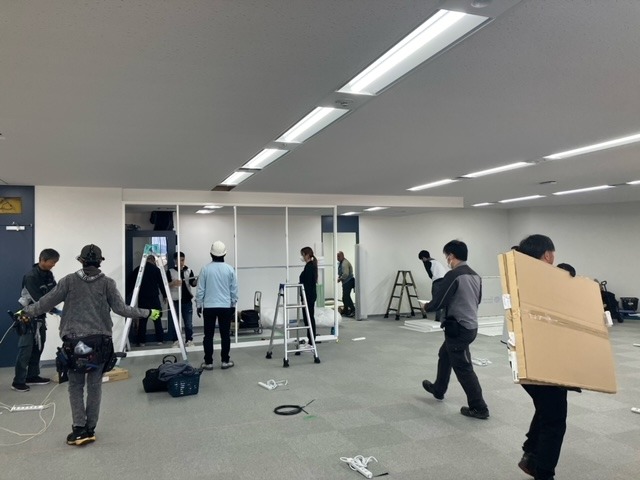 間仕切り工事の画像